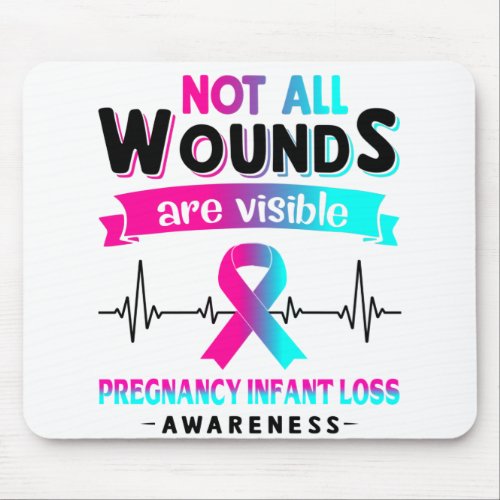 Pregnancy Infant Loss Awareness Month Ribbon Gifts Mouse Pad