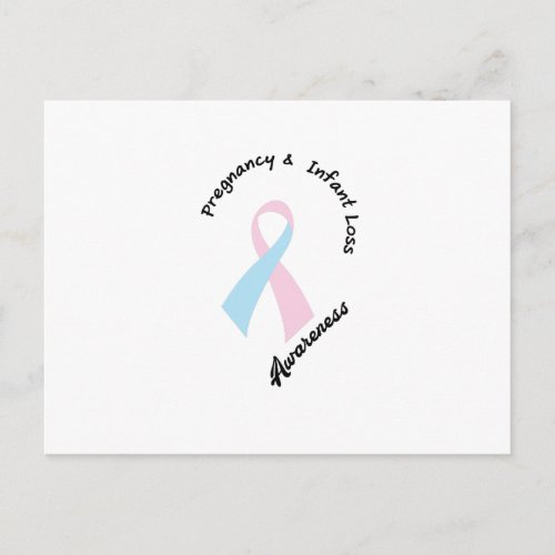 Pregnancy Infant Loss Awareness Support Announcement Postcard