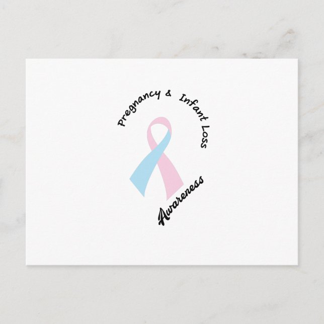 Pregnancy Infant Loss Awareness Support Announcement Postcard (Front)