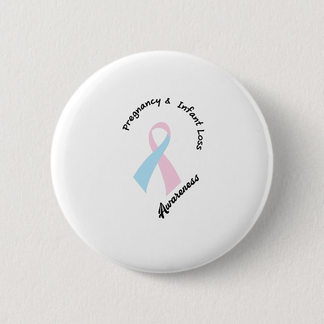 Pregnancy Infant Loss Awareness Support Pinback Button (Front)