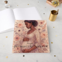 Pregnancy Keepsake Book, Black Pregnant Woman