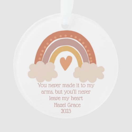 Pregnancy Loss Miscarriage Christmas Ornament 