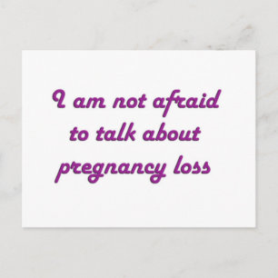 Pregnancy Loss - Purple Postcard