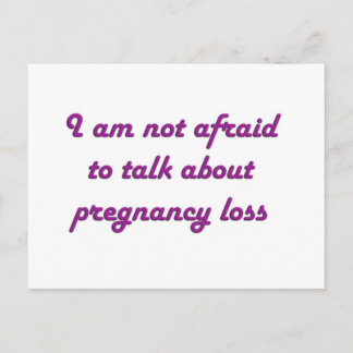 Pregnancy Loss - Purple Postcard