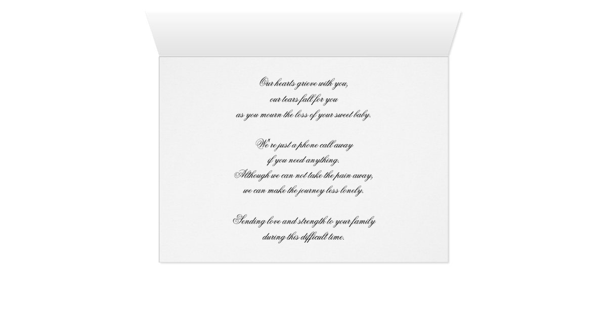 Pregnancy Loss Sympathy Card | Zazzle