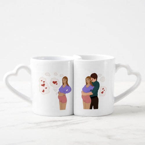 Pregnancy Lovers Mug Set