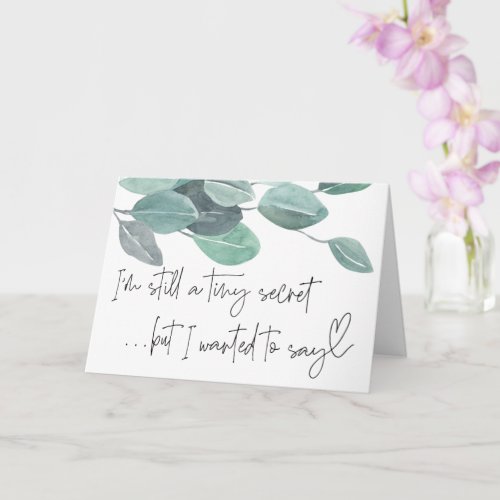 Pregnancy New Baby Reveal For Family and Friends C Card