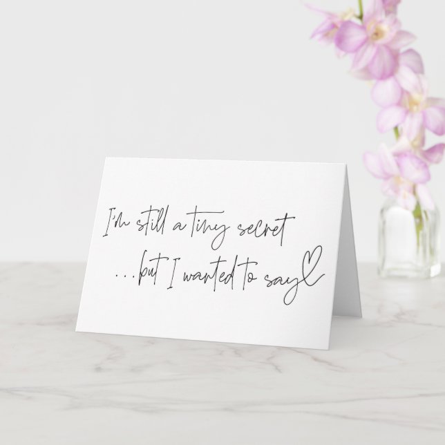 Pregnancy New Baby Reveal For Family and Friends Card (Orchid)