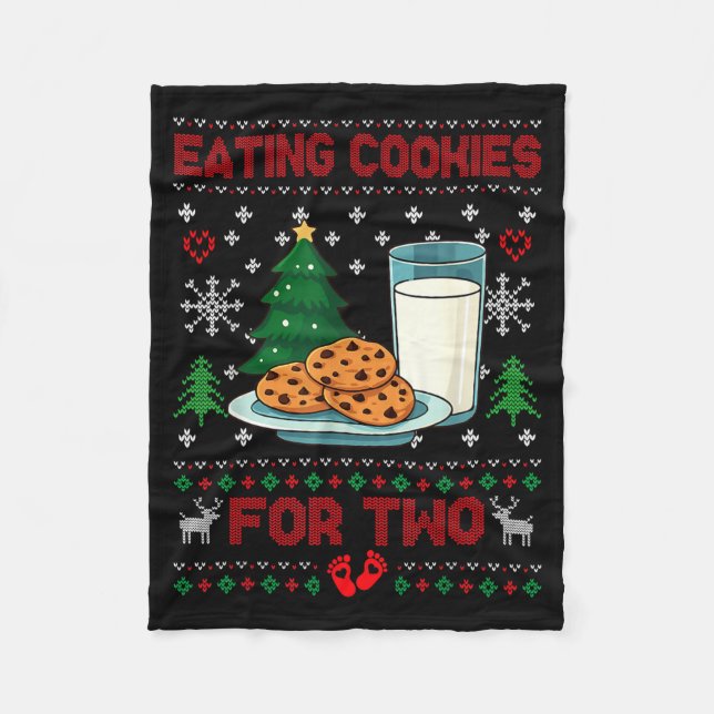 Pregnancy New Mom Baby Pregnant Christmas Couples  Fleece Blanket (Front)