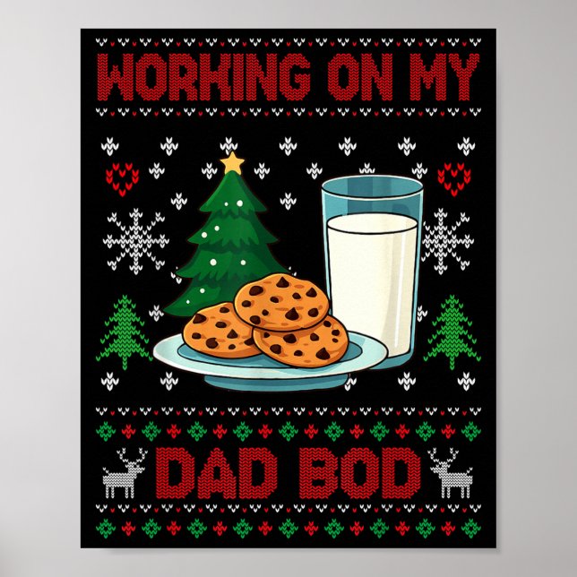 Pregnancy New Mom Baby Pregnant Christmas Matching Poster (Front)