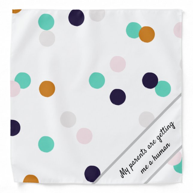 Pregnancy New Parents Announcement Dog Bandana (Front)