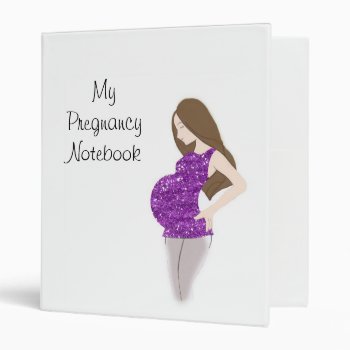 Pregnancy Notebook Binder by FuzzyFeeling at Zazzle