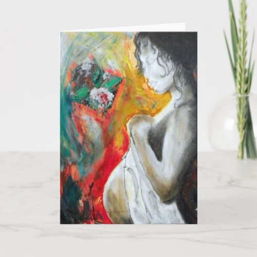 pregnancy_painting gift postcard