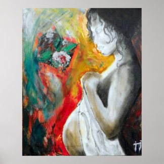 pregnancy-painting poster