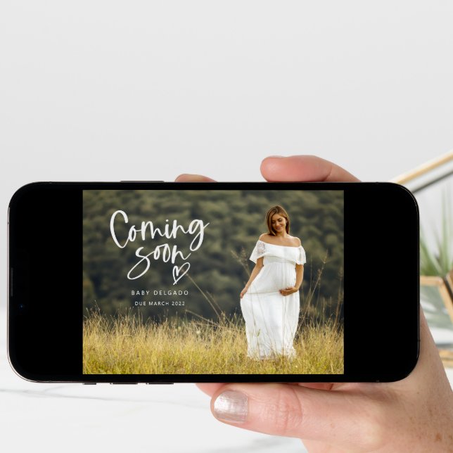 Pregnancy Photo Announcement | Coming Soon  (Front Digital)