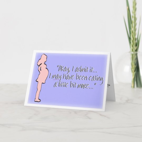 Pregnancy Pregnant Announcement Paper Card