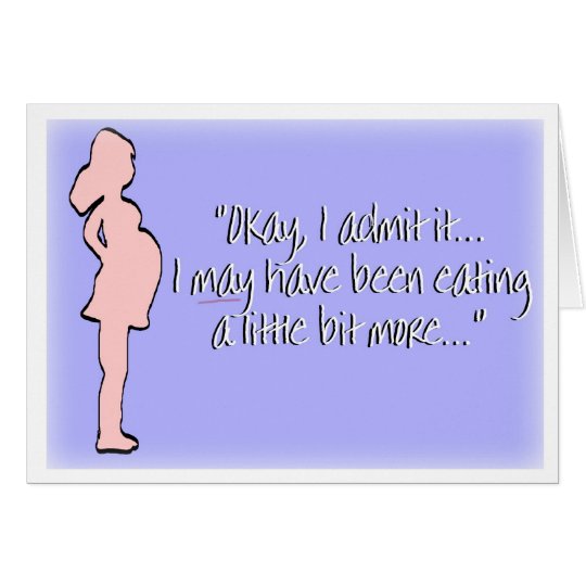 Pregnancy Pregnant Announcement Paper Card | Zazzle