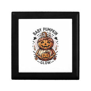 Pregnancy Pumpkin Shirt Vintage Halloween Belly De Gift Box
