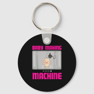 Pregnancy Reveal &amp; Announcement Baby Making Ma Keychain