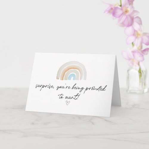 Pregnancy Reveal Aunt Auntie to Be Im Pregnant Card