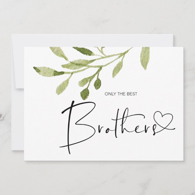 Pregnancy Reveal Brother Baby Announcement Card (Front)