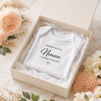 Pregnancy Reveal Gift for Nonna Baby Bodysuit