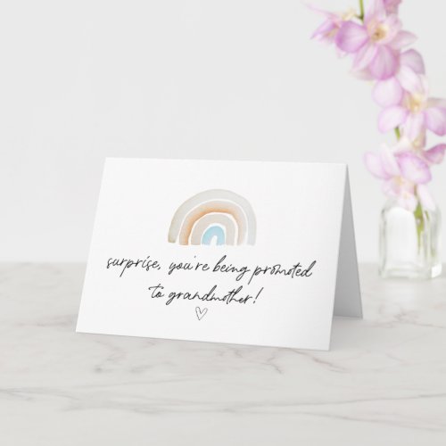 Pregnancy Reveal Grandmoth to Be Im Pregnant Card