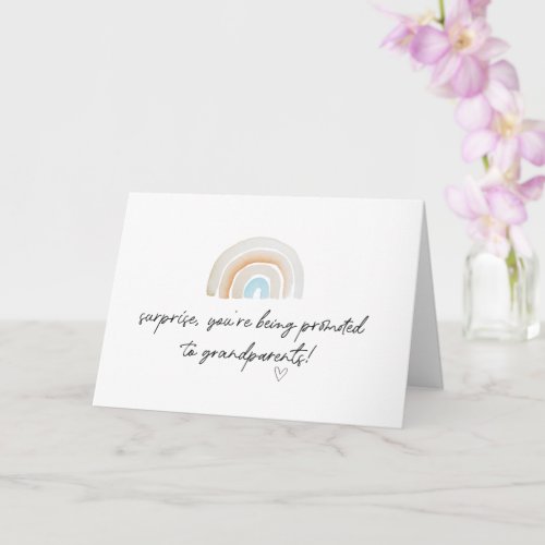 Pregnancy Reveal Grandparents to Be Im Pregnant Card