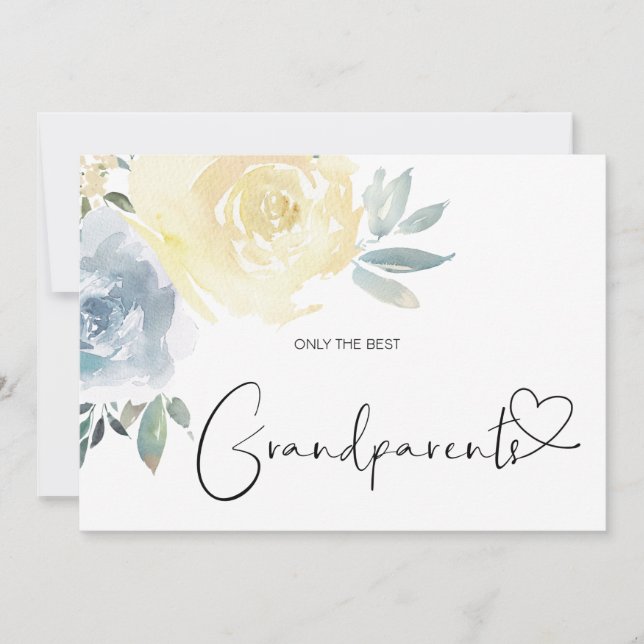 Pregnancy Reveal Great Grandparents New Baby Card (Front)