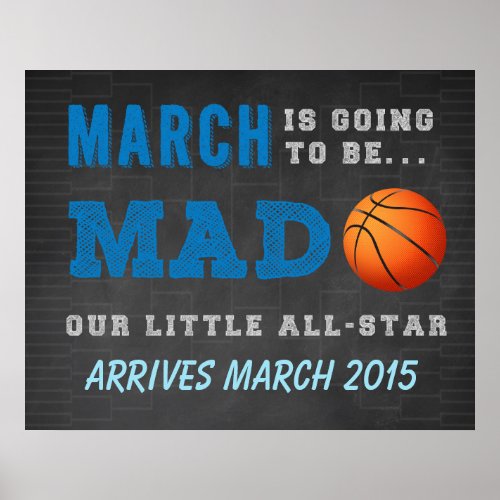 Pregnancy Reveal _ March Madness Poster