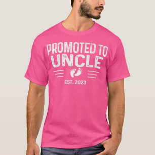 Pregnancy Reveal Promoted to Uncle Est 2023 T-Shirt