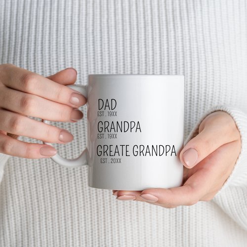 Pregnancy Reveal Soon To Be Great Grandpa 2024 Mug