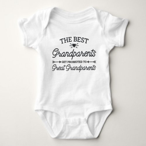 Pregnancy Reveal to Great Grandparents Baby Bodysuit