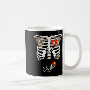 Pregnancy Skeleton Rib Funny Firefighter Bump Shir Coffee Mug