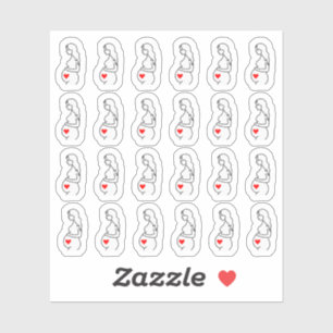Pregnancy Ultrasound Baby Checkup Tracker Planner Sticker
