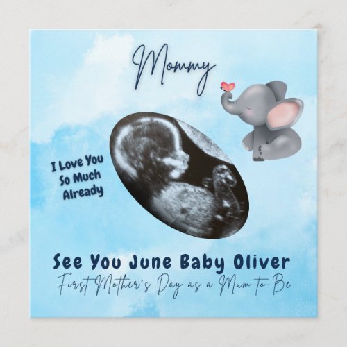 Pregnancy Ultrasound Baby Greeting Card