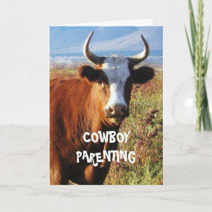 Pregnancy Weight - Cowboy Parenting Card