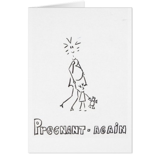 pregnant again cards (Front)