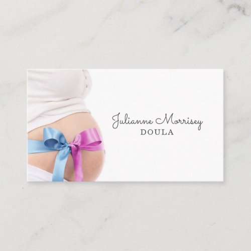 Pregnant Baby Bump Doula  Business Card