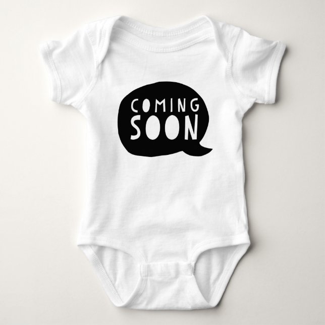 Pregnant: Coming Person Baby Bodysuit (Front)