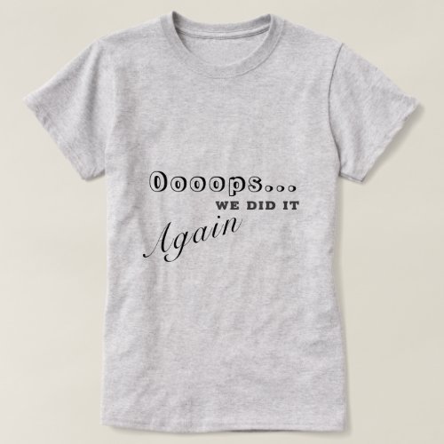 Pregnant Expecting Child message Ladies T_Shirt