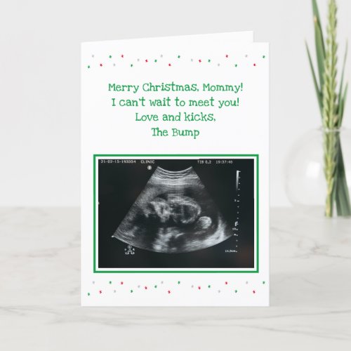 Pregnant Expecting Mom To Be Christmas Card