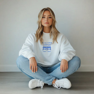 Pregnant First Mothers Day light blue baby shoes  Sweatshirt