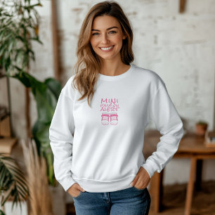 Pregnant First Mothers Day light pink baby shoes  Sweatshirt