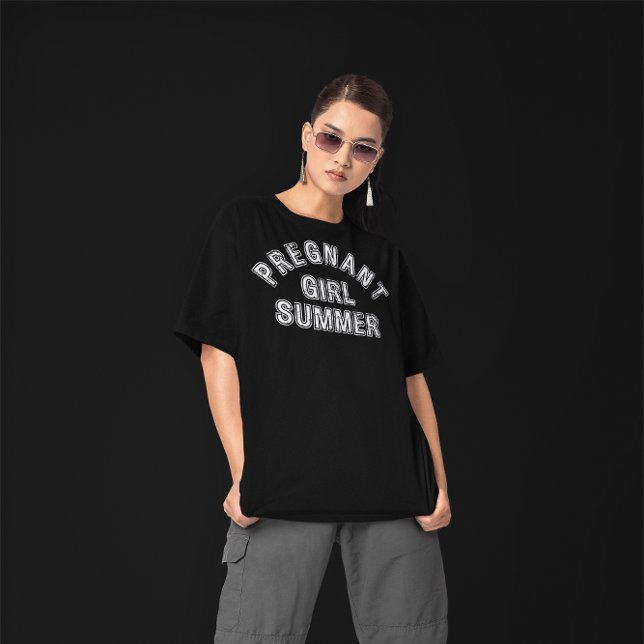 Pregnant Girl Summer Shirt PREGNANCY ANNOUNCEMENT (Creator Uploaded)