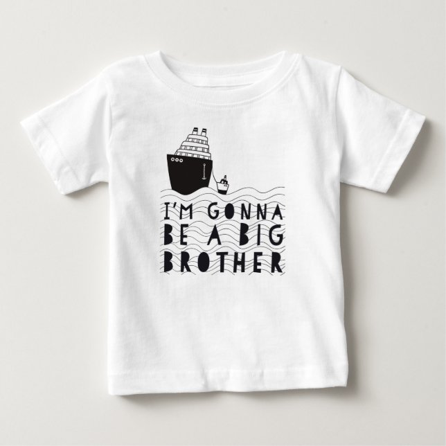 Pregnant: I'm gonna be a piglet brother Baby T-Shirt (Front)