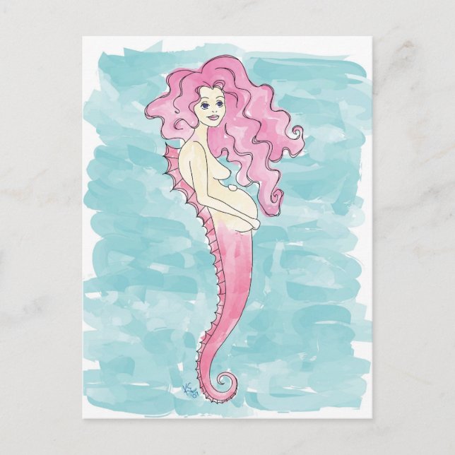 pregnant mermaid postcard (Front)