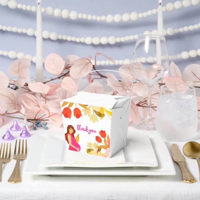 Pregnant Mom Baby Shower Favor Boxes (Wedding)