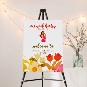 Pregnant Mom Baby Shower Foam Board