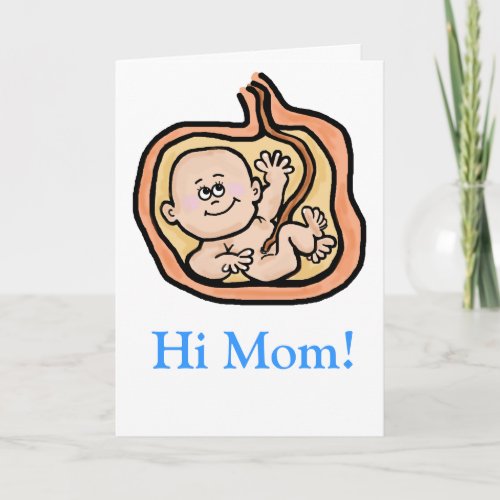 Pregnant Mom Mothers Day Card  Customize It